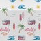 Surf's Up Party Decorations Tablecloth Girls - Disposable Pink Surf Birthday Party Supplies Table Cover